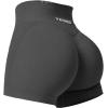 imageYEOREO Scrunch Butt Workout Shorts Women 35quot Seamless V Cross Waist Sport Gym Amplify ShortsSmoke Grey