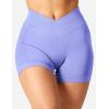 imageYEOREO Scrunch Butt Workout Shorts Women 35quot Seamless V Cross Waist Sport Gym Amplify ShortsViolet