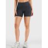 imageYEOREO Womens Workout Gym Shorts 45quot Colinne Butt Lifting Hidden Scrunch Seamless Impact Booty Biker ShortsBlack