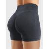 imageYEOREO Womens Workout Gym Shorts 45quot Colinne Butt Lifting Hidden Scrunch Seamless Impact Booty Biker ShortsBlack