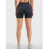 imageYEOREO Womens Workout Gym Shorts 45quot Colinne Butt Lifting Hidden Scrunch Seamless Impact Booty Biker ShortsBlack