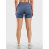imageYEOREO Womens Workout Gym Shorts 45quot Colinne Butt Lifting Hidden Scrunch Seamless Impact Booty Biker ShortsDark Blue