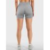 imageYEOREO Womens Workout Gym Shorts 45quot Colinne Butt Lifting Hidden Scrunch Seamless Impact Booty Biker ShortsLight Gray