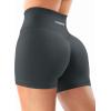 imageYEOREO Workout Shorts Womens Butt Lifting 45quot Seamless Hidden Scrunch High Waist Gym Tummy Control Christiy Biker ShortsAsphalt Ash