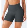imageYEOREO Workout Shorts Womens Butt Lifting 45quot Seamless Hidden Scrunch High Waist Gym Tummy Control Christiy Biker ShortsAsphalt Ash