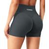 imageYEOREO Workout Shorts Womens Butt Lifting 45quot Seamless Hidden Scrunch High Waist Gym Tummy Control Christiy Biker ShortsAsphalt Ash