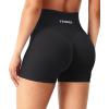 imageYEOREO Workout Shorts Womens Butt Lifting 45quot Seamless Hidden Scrunch High Waist Gym Tummy Control Christiy Biker ShortsBlack
