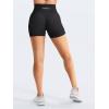 imageYEOREO Workout Shorts Womens Butt Lifting 45quot Seamless Hidden Scrunch High Waist Gym Tummy Control Christiy Biker ShortsBlack