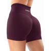 imageYEOREO Workout Shorts Womens Butt Lifting 45quot Seamless Hidden Scrunch High Waist Gym Tummy Control Christiy Biker ShortsBlack Cherry