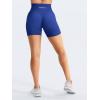 imageYEOREO Workout Shorts Womens Butt Lifting 45quot Seamless Hidden Scrunch High Waist Gym Tummy Control Christiy Biker ShortsDark Blue