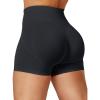 imageYEOREO Dora Seamless Scrunch Workout Shorts for Women High Waisted Butt Lifting Gym Yoga Biker ShortsBlack