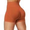 imageYEOREO Dora Seamless Scrunch Workout Shorts for Women High Waisted Butt Lifting Gym Yoga Biker ShortsWarm Copper