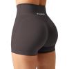 imageYEOREO Scrunch Butt Workout Shorts Women 35quot Seamless V Cross Waist Sport Gym Amplify ShortsTaupe