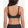 imageYEOREO Womens Everyday Bra Scoop Wireless Bralette No Underwire Corriney Full Coverage Push Up BraBlack