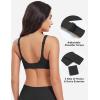imageYEOREO Womens Everyday Bra Scoop Wireless Bralette No Underwire Corriney Full Coverage Push Up BraBlack