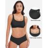 imageYEOREO Womens Everyday Bra Scoop Wireless Bralette No Underwire Corriney Full Coverage Push Up BraBlack