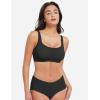 imageYEOREO Womens Everyday Bra Scoop Wireless Bralette No Underwire Corriney Full Coverage Push Up BraBlack