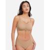 imageYEOREO Womens Everyday Bra Scoop Wireless Bralette No Underwire Corriney Full Coverage Push Up BraKhaki