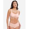 imageYEOREO Womens Everyday Bra Scoop Wireless Bralette No Underwire Corriney Full Coverage Push Up BraSkin
