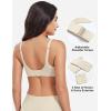 imageYEOREO Womens Everyday Bra Scoop Wireless Bralette No Underwire Corriney Full Coverage Push Up BraWhite