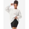 imageYEOREO Womens Oversized Sweatshirts Hoodies Crew Neck Pullover Jocely Fleece Long Sleeve Shirts with PocketGrey