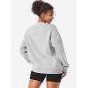 imageYEOREO Womens Oversized Sweatshirts Hoodies Crew Neck Pullover Jocely Fleece Long Sleeve Shirts with PocketLight Grey