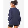 imageYEOREO Womens Oversized Sweatshirts Hoodies Crew Neck Pullover Jocely Fleece Long Sleeve Shirts with PocketNavy