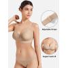 imageYEOREO Womens Wireless Bras Push Up Full Coverage Bra No Underwire Seamless Comfortable Scalloped Supportive BraletteDeep Natural Beige