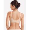 imageYEOREO Womens Wireless Bras Push Up Full Coverage Bra No Underwire Seamless Comfortable Scalloped Supportive BraletteUniversal Nude