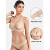 imageYEOREO Womens Wireless Bras Push Up Full Coverage Bra No Underwire Seamless Comfortable Scalloped Supportive BraletteUniversal Nude