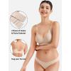 imageYEOREO Womens Wireless Bras Push Up Full Coverage Bra No Underwire Seamless Comfortable Scalloped Supportive BraletteUniversal Nude