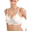 imageYEOREO Womens Wireless Bras Push Up Full Coverage Bra No Underwire Seamless Comfortable Scalloped Supportive BraletteWhite