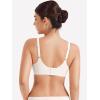 imageYEOREO Womens Wireless Bras Push Up Full Coverage Bra No Underwire Seamless Comfortable Scalloped Supportive BraletteWhite