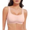 imageYEOREO Womens Everyday Bra Scoop Wireless Bralette No Underwire Corriney Full Coverage Push Up BraSkin