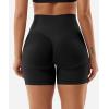 imageYEOREO Gym Workout Shorts for Women 36  45 High Waisted Hidden Scrunch Biker Shorts Tummy Control Patrica Yoga ShortsBlack