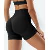 imageYEOREO Gym Workout Shorts for Women 36  45 High Waisted Hidden Scrunch Biker Shorts Tummy Control Patrica Yoga ShortsBlack