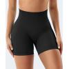 imageYEOREO Gym Workout Shorts for Women 36  45 High Waisted Hidden Scrunch Biker Shorts Tummy Control Patrica Yoga ShortsBlack
