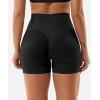 imageYEOREO Gym Workout Shorts for Women 36  45 High Waisted Hidden Scrunch Biker Shorts Tummy Control Patrica Yoga ShortsBlack