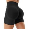imageYEOREO Gym Workout Shorts for Women 36  45 High Waisted Hidden Scrunch Biker Shorts Tummy Control Patrica Yoga ShortsBlack