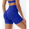 imageYEOREO Gym Workout Shorts for Women 36  45 High Waisted Hidden Scrunch Biker Shorts Tummy Control Patrica Yoga ShortsDark Blue