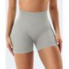 imageYEOREO Gym Workout Shorts for Women 36  45 High Waisted Hidden Scrunch Biker Shorts Tummy Control Patrica Yoga ShortsLight Grey