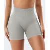 imageYEOREO Gym Workout Shorts for Women 36  45 High Waisted Hidden Scrunch Biker Shorts Tummy Control Patrica Yoga ShortsLight Grey