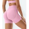imageYEOREO Gym Workout Shorts for Women 36  45 High Waisted Hidden Scrunch Biker Shorts Tummy Control Patrica Yoga ShortsPink