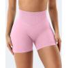 imageYEOREO Gym Workout Shorts for Women 36  45 High Waisted Hidden Scrunch Biker Shorts Tummy Control Patrica Yoga ShortsPink