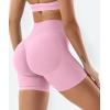 imageYEOREO Gym Workout Shorts for Women 36  45 High Waisted Hidden Scrunch Biker Shorts Tummy Control Patrica Yoga ShortsPink