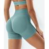 imageYEOREO Gym Workout Shorts for Women 36  45 High Waisted Hidden Scrunch Biker Shorts Tummy Control Patrica Yoga ShortsPistachio