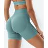 imageYEOREO Gym Workout Shorts for Women 36  45 High Waisted Hidden Scrunch Biker Shorts Tummy Control Patrica Yoga ShortsPistachio
