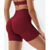 imageYEOREO Gym Workout Shorts for Women 36  45 High Waisted Hidden Scrunch Biker Shorts Tummy Control Patrica Yoga ShortsScarlett Red