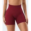 imageYEOREO Gym Workout Shorts for Women 36  45 High Waisted Hidden Scrunch Biker Shorts Tummy Control Patrica Yoga ShortsScarlett Red