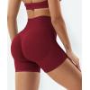 imageYEOREO Gym Workout Shorts for Women 36  45 High Waisted Hidden Scrunch Biker Shorts Tummy Control Patrica Yoga ShortsScarlett Red